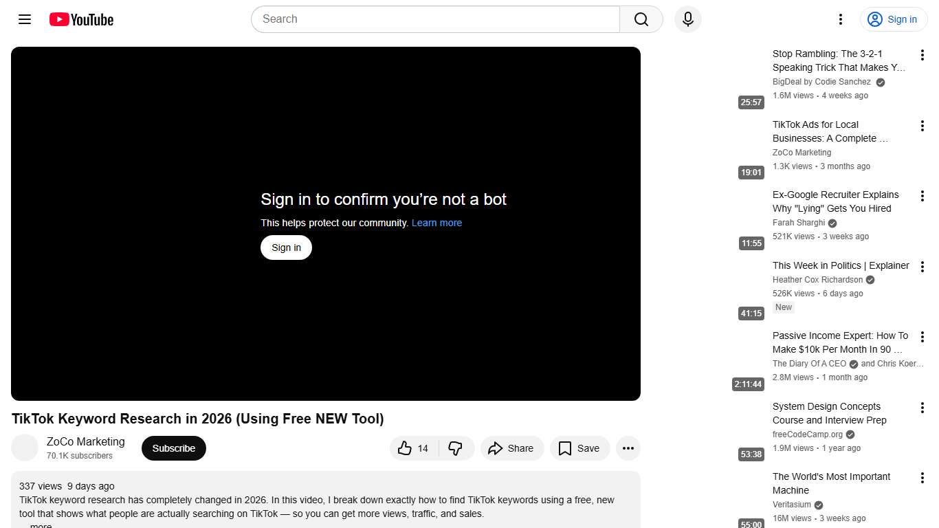 TikTok Keyword Research in 2026 (Using Free NEW Tool) - YouTube